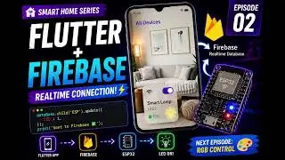 Control ESP32 From Flutter Using Firebase | Full Tutorial