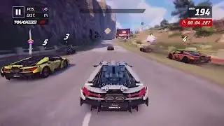 Driving a Lego Lamborghini in asphalt legend unite