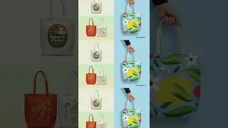 Canvas Tote Bag Mockups for Photoshop Graphic Download