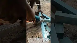 Cutting Steel Fast with an Angle Grinder ⚙️🔥 #MetalCutting #AngleGrinder #Workshop