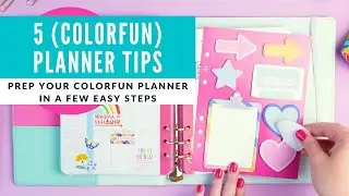5 Planner Tips using Colorfun Planner