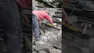 1000 tons of slate in one wall.