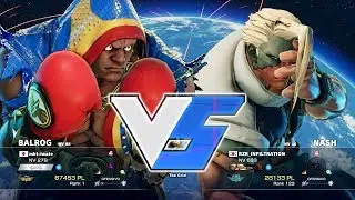 SFV - mkt-iwate (Balrog) VS RZR_INFILTRATION (Nash) RANKED MATCHES (Season 2.5)