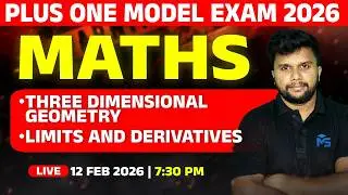 Plus One Model Exam | Maths Chapter 11,12  | LIVE | MS SOLUTIONS