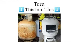 Propane cylinder rocket stove