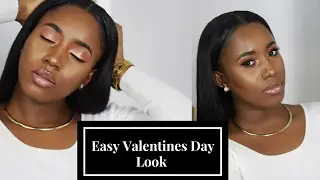 Soft & Romantic Valentines Day Makeup|| Black Women ||SIDIA CHIN