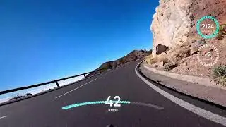 Cycling Tenerife 4k 11 Nov 25 - descend from Mirador El Retamar to Boca Tauce