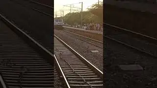 Rajdhani Express at 110 km/h in a sunny day