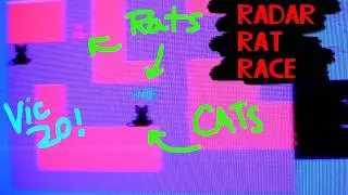 Playing RADAR RATRACE on the Vic-20 (and CRT television)