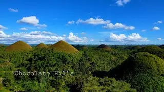 Chocolate hills, Bohol, Philippines 2024 - Classic Sentimental music landscape travel 4K drone video