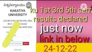 Ku Degree 1st Sem 3rd Sem 5th Sem Ug Revolution Results 2022