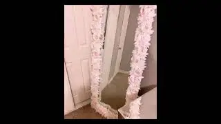 Flower mirror made by me. ❤️