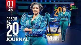 🔴 Direct JOURNAL DE 20H DU 1er JANVIER 2026 DE TELE CONGO AVEC ALINE FRANCE ETOKABEKA #brazzaville