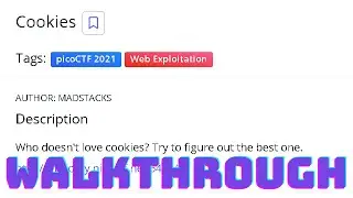 "Cookies" picoCTF  Walkthrough