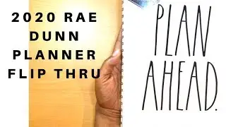 Rae Dunn  Best 17 Month  Planner Flip Thru