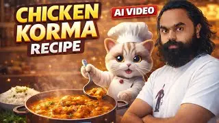 AI Billi Bana Rahi Hai Chicken Korma 😱