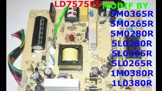 اصلاح  عطل  باور  على  شاشة  HP LA2205WG MONITOR    التعديل  بالايسي المدمج 5M0280R