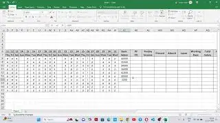 Employee Attendance with salary slip in Excel | Create Employee Attendance with salary slip