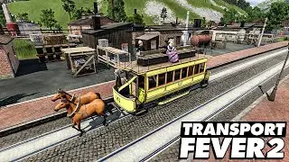 Straßenbahnen erhalten Einzug. Die Pass Strecke entsteht. | Transport Fever 2 | Folge #2