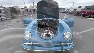 1959 Porsche 356A Cabriolet Amalfi Blue - Red - Video