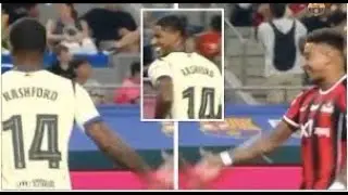 Lingard & Rashford Reunite in Seoul! 🔥 Epic Handshake During FC Seoul vs Barcelona Match