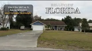 Rent to Own -  Belleview FL. Rent $1370/mo. Asking Price: $280K