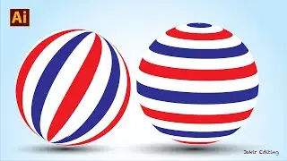 3D Revolve Effect design | illustrator ribbon design tutorial | adobe illustrator cc tutorial