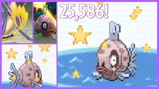 Shiny Feebas Evolution line after 25,586 Fishing Encounters in Pokemon Ruby/Sapphire(3 phases)!
