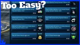 Are the Haunted Hallows 2023 Challenges Too Easy? [Rocket League]