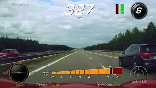 V-Max Corvette C7 Z06 Cabrio Top Speed Fahrt in Polen