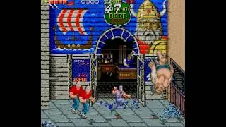 Ninja Gaiden (Arcade) Sumo Wrestler Boss Battle
