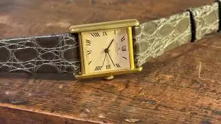 Baume & Mercier mechanical tank watch lady woman rare ETA movement, vintage style