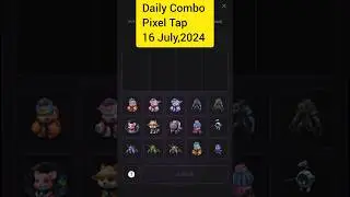 Pixel Tap Daily Combo Today 16 July,2024 #pixeltap #pixelverse