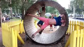 Testing a human squirrel wheel