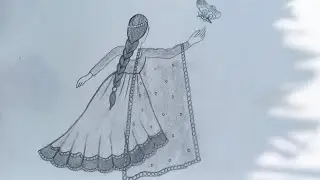 Butterfly girl bnana sikhe very easy #art #drawing #girldrawing #easydrawing 