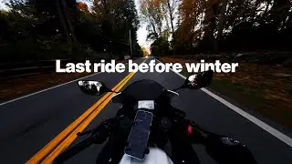 Sunset ride on the Yamaha r3 | foliage POV motorcycle New England | no music just pure sound