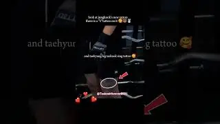 look at jungkook's new tattoo  there is a 