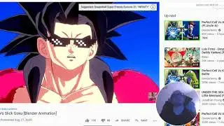 Perfect Cell Vs Slick Goku [Blender Animation] reaction video