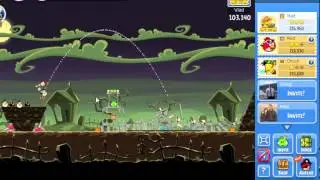 Angry Birds Week 78 Spooky Halloween Tournament Level 6 Nov 4 Highscore 242800