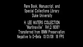 H. Lee Waters Collection, Martinsville about 1938