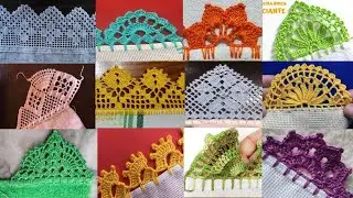 Crochet Lace border designs #crochet #crochetpatterns #handmade 