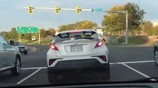 Driving from Sterling To Leesburg, Virginia USA