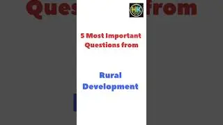 Class 12 Economics most Important Questions for 2025 Board Exam || Rural Development #2025boardexam