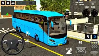 US Bus Transport Simulator Game : 2024 Indonesia Bus Simulator : Bus Game Android Gameplay