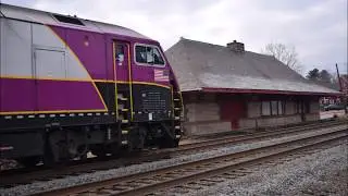 MBTA Inbound Train passing the Ashland Station built in 1887