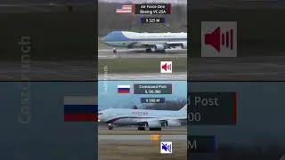 Air Force One vs IL-96 Command Post | Presidential Planes Takeoff