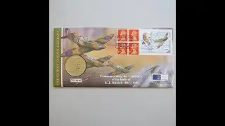 1995 RJ Mitchell Birth Centenary Designer of Spitfire Medal Cover - First Day Cover Royal Mint UK