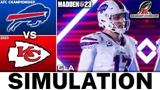Madden 23 - Bills vs. Chiefs 2023 AFC Championship Simulation Gameplay Next Gen PS5