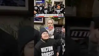 WATCH: Anti-ICE mob takes over New York City hotel lobby #foxnews #news #shorts