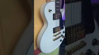 Les Paul Custom White Chibson Tusq Nut Grover Locking Tuners Guitar Madness Pickups CTS Pots